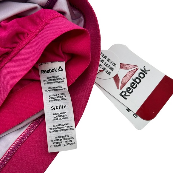 Reebok Women’s Printed Medium Support Cropped Bra Tank Size Small Medium Large - Picture 7 of 14